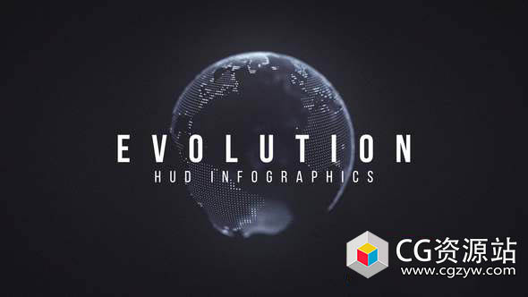 AE模板-科技感HUD信息图动画元素 Evolution HUD Infographic