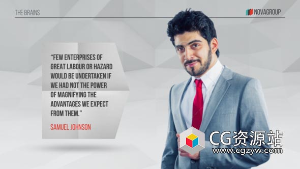 AE模板-公司介绍展开企业合作宣传包装片头 Corporate Presentation Unfold