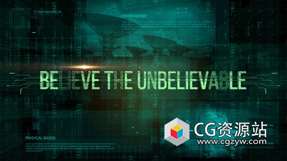 AE模板-科技感背景图片展示片头Tech Grid Slideshow