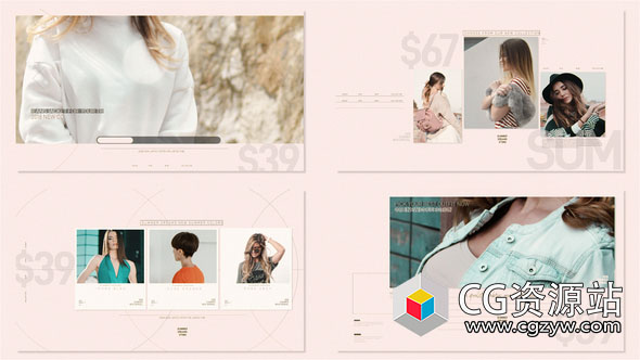 AE模板-时尚商品价格产品促销人物宣传介绍片头 Fashion Shop