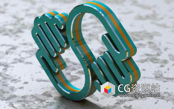 C4D将2DLogo变成3DLogo教程 SkillShare – Turning a 2D Logo Into a 3D Masterpiece