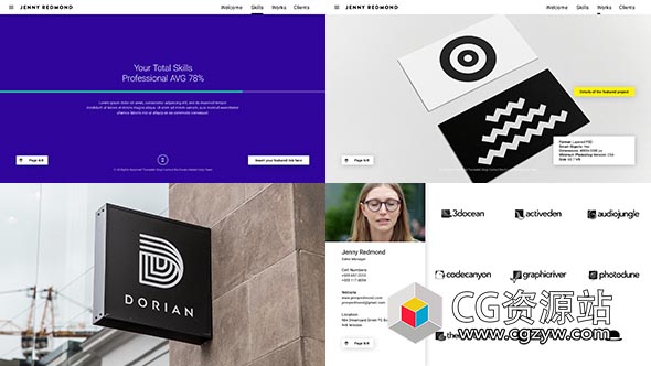 AE模板-现代时尚视差商务包装展示片头 Minimal Presentation