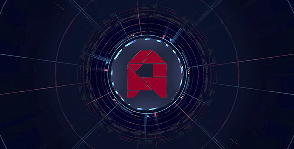 AE模板-科技感公司企业优雅标志三维舞台Logo动画 Logo Intro