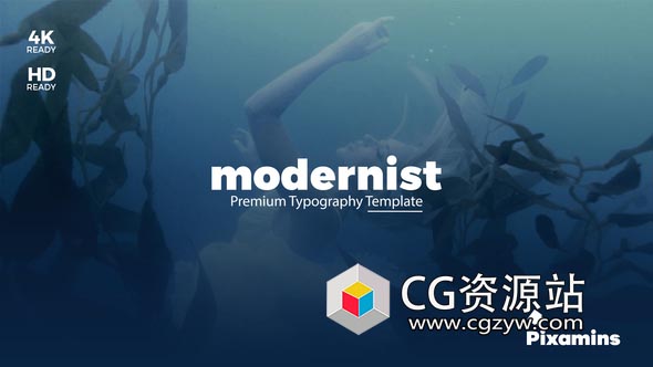 AE模板-4K动力学排版时尚文字标题动画 Modernist Premium Typography