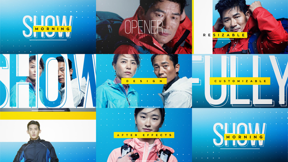 AE模板-社交媒体体育广告栏目包装 Show Opener Pack