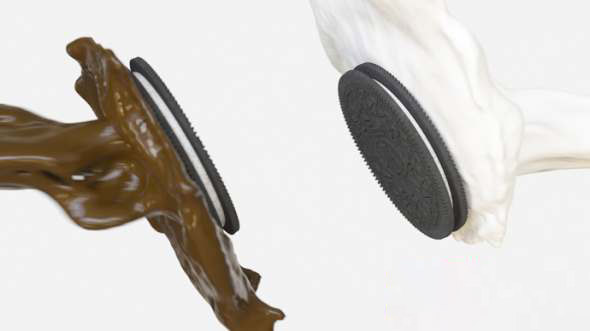 C4D教程-牛奶巧克力饼干场景动画解析Cinema 4D After Effects and RealFlow – Oreo Breakdown Tutorial