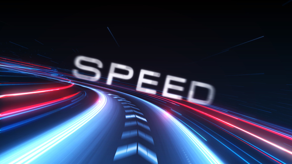 AE模板-赛车粒子光线速度感Logo动画 Speed Logo Intro