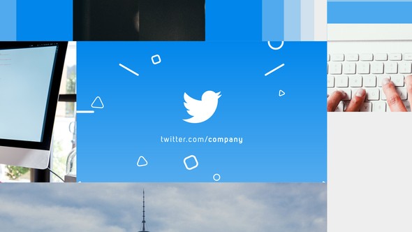 AE模板-网络社交媒体宣传包装片头Social Media
