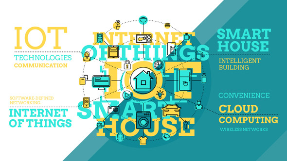 AE模板-互联网络信息图表ICON图标动画 Internet Of Things And Smart Home Infographics