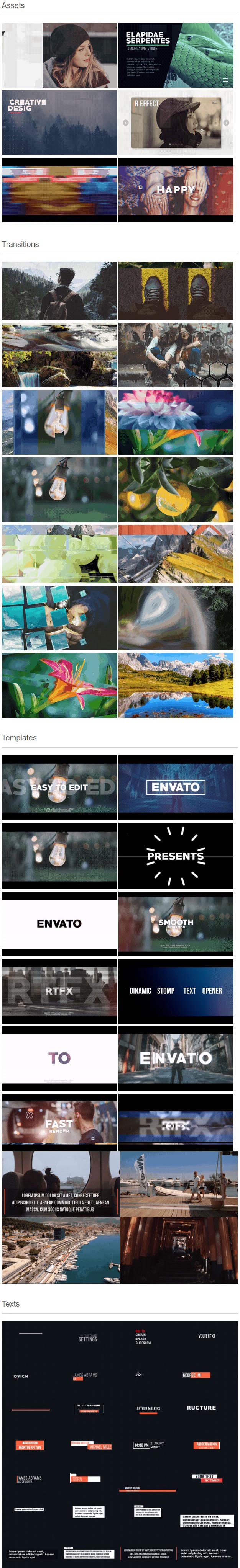 AE模板+脚本500+视频转场文字标题特效元素动画-图片2