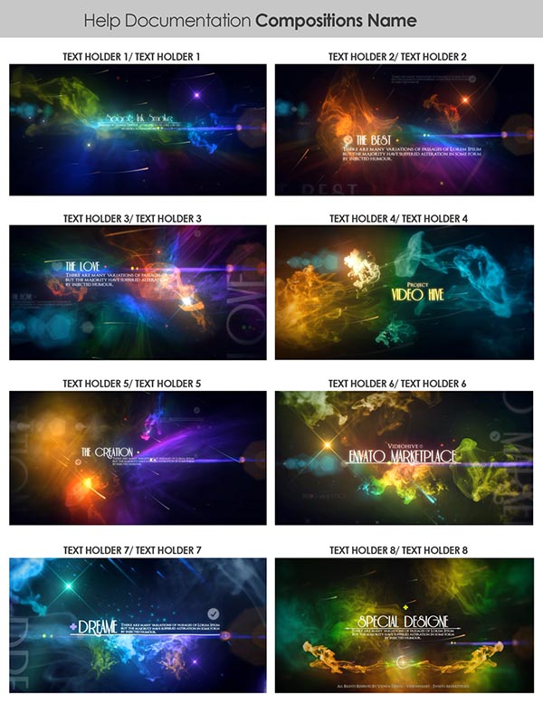 AE模板-水彩水墨烟雾宇宙银河系背景文字标题片头 Space Ink Smoke-图片2