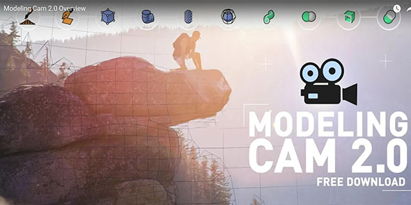 C4D图片建模三维摄像机投射插件 Modeling Cam V2.0 For Cinema 4D+教程