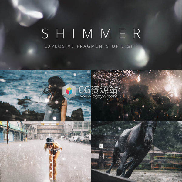 视频素材-50组4K分辨率闪光镜头光斑特效合成素材