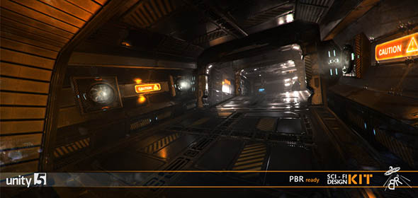 Unity科幻机器仓库实验室模型 Sci-fi Design Kit v1.8