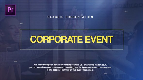PR模板-公司活动商务合作宣传片头 Corporate Events