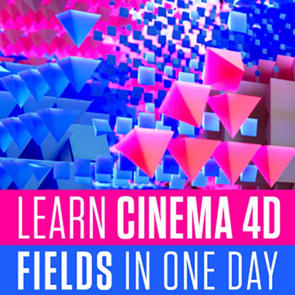 C4D R20 MoGraph 域体积建模高级教程+中文/英文双语字幕