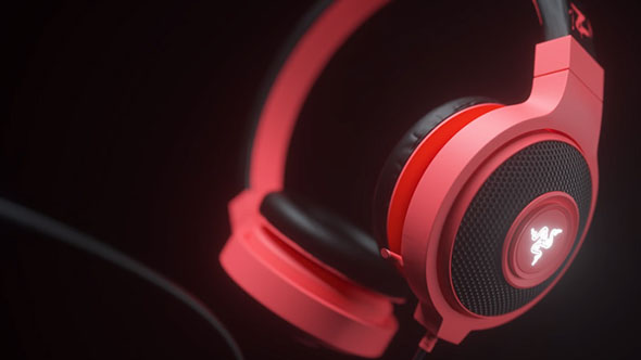 耳机建模材质Octane渲染C4D教程 Razer Headphone in Octane Render