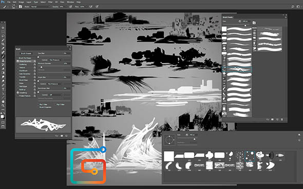 Photoshop自定义画笔笔刷实例视频PS教程-图片1