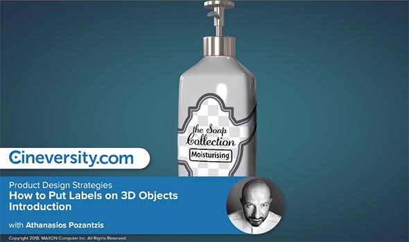 C4D教程如何在3D对象上放置标签简介Cineversity – Cinema 4D – How to Put Labels on 3D Objects Introduction