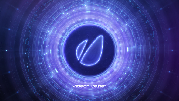 AE模板-科技感圆环光线Logo动画 Disk Galaxy Logo Reveal