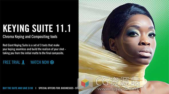 红巨星视频键控抠像插件包Red Giant Keying Suite 11.1.10 WinMac 免费下载