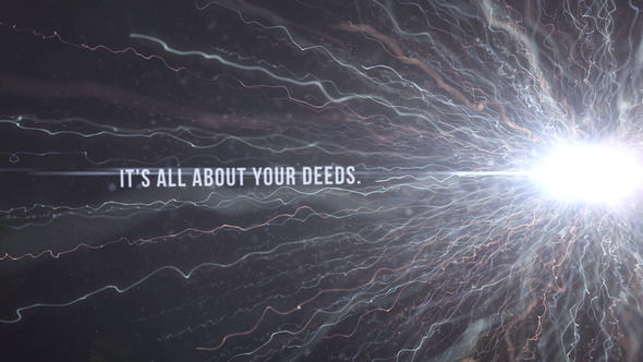 AE模板-抽象粒子线条发散文字片头 Karma