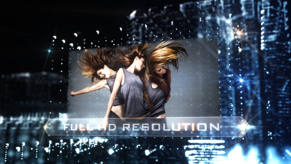 AE模板-时尚城市灯光照片视频宣传片头City Lights