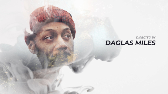 PR模板-双重曝光水墨晕染图片文字标题动画 Cinematic Double Exposure