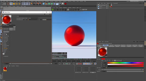 OctaneRender 渲染金属材质高级指南C4D教程含中英双语字幕