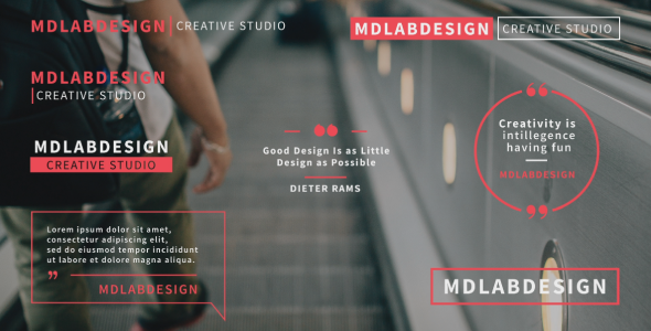 AE模板-4K文字动画标题排版名言引用动画 Titles and Quotes