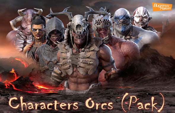 Unity角色PBR兽人动画包 PBR Characters Orcs Pack v1.0