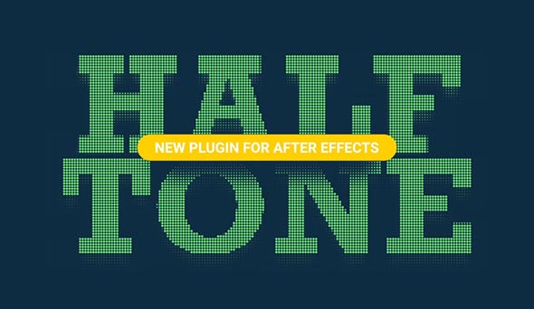 半色调网格填充AE插件 AESweets Halftone V1.1.1 Win破解版