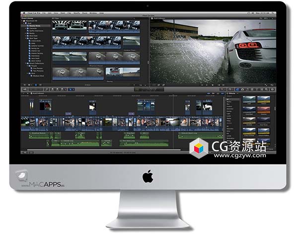 Apple Final Cut Pro X / FCPX v10.7.1 中文版/英文版/多语言破解版