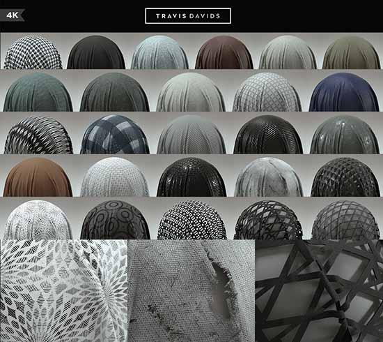 56张可平铺4K无缝纹理布料贴图合集-图片1