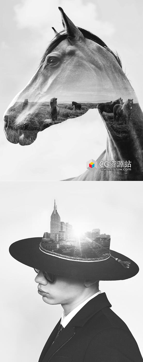 学习如何在Photoshop中制作双重曝光PS教程-图片2