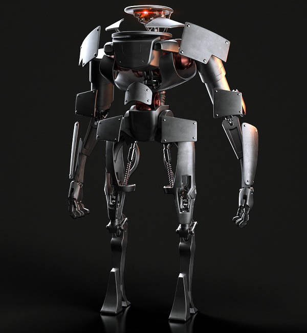 C4D硬表面机器人建模制作完整工作流程教程