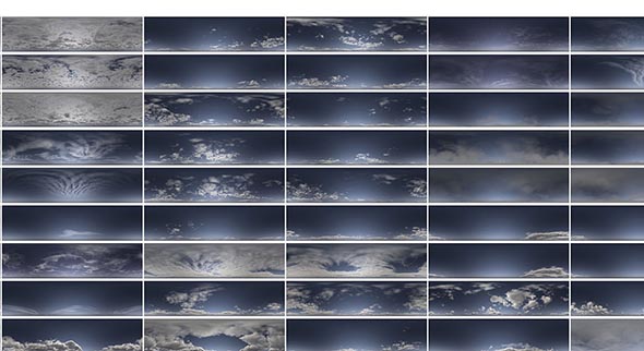 92组HRD高动态天空贴图8K超高清全景图素材