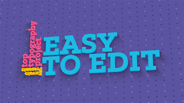 AE模板-三维多彩动态文字运动排版动画 Kinetic Typography Pack