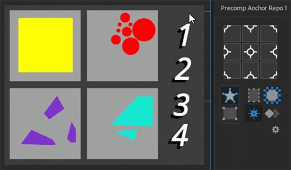 图层锚点中心点位置快速定位AE脚本 Aescripts Precomp Anchor Repo v1.0+使用教程-图片1