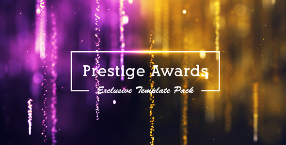 AE模板-颁奖典礼包粒子帘幕背景包装片头 Prestige Awards