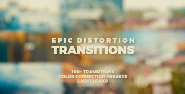 AE模板-100+大气扭曲失真过渡视频转场 Epic Distortion Transitions