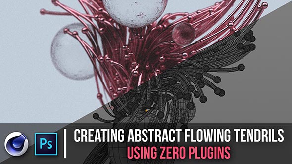 抽象卷曲动力学样条线动画C4D教程 Skillshare – Creating Abstract Flowing Tendrils Using Zero Plugins