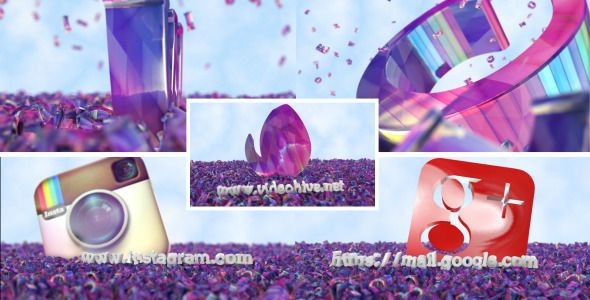 AE模板-E3D三维文字logo动画 Funny Pack