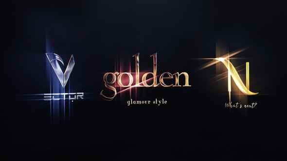 AE模板-发光星光电影标志logo片头动画Starglow Logo Reveal