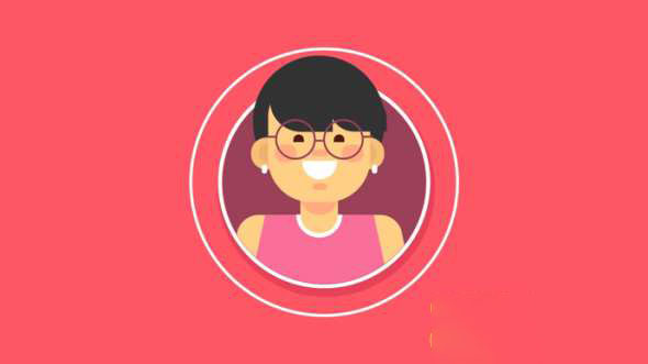 AE教程-卡通头像弹出MG动画 Pop-up Character Animation