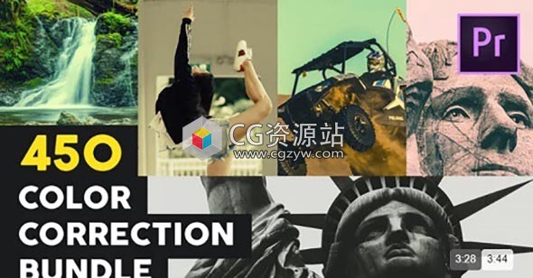 PR预设-450组INS婚礼风景黑白复古柔和电影视频调色LUTS预设