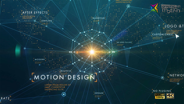 AE模板-科技感公司业务点线网络宣传片头