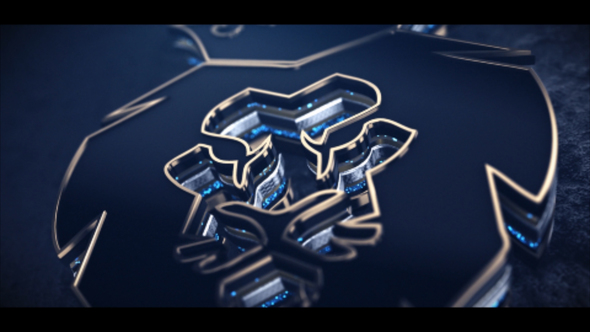 AE模板-三维电影动态史诗快速质感文字Logo动画 Fast Gold Logo