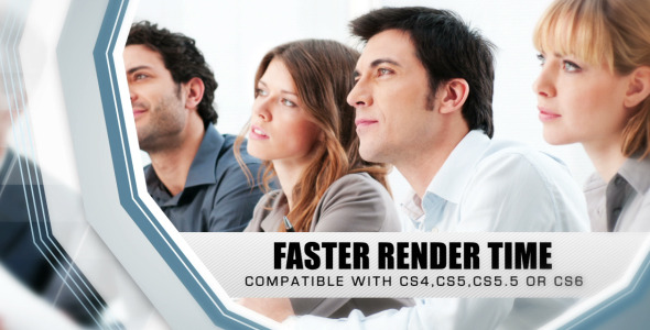 AE模板-企业介绍市场营销宣传片头 Polystar Presentation