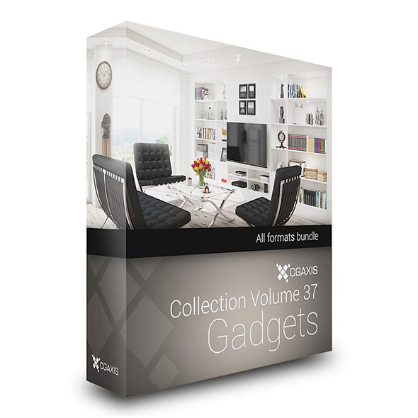 50个室内小物件3D模型 CGAxis第37卷 (C4D/MAX/OBJ/FBX)